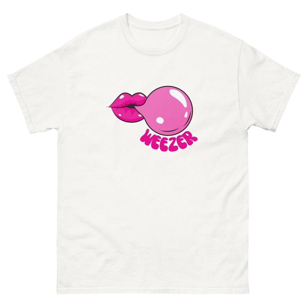Weezer Pop Art Blowing Bubble Cute Weezer Unisex classic tee S5X