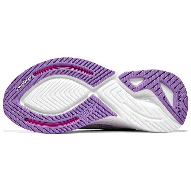 Skechers Go Walk Distance Walker Свежие Модные Низкие Повседневные Кроссовки Женские Серый Фиолетовый 125129-GYLV