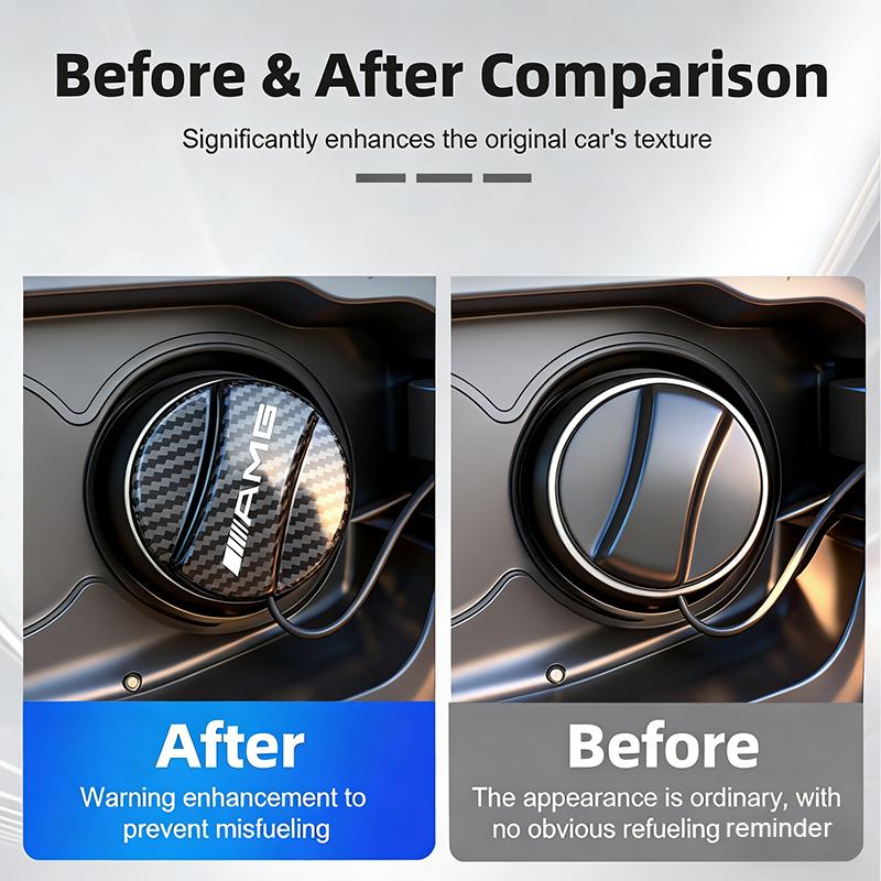 JVC5 Benz Car Carbon Fiber Fuel Tank Cap Trim Accessories For Mercedes Benz AMG W203 W206 W220 W205 W211 W212 W201 W168 W167 W169 GLA