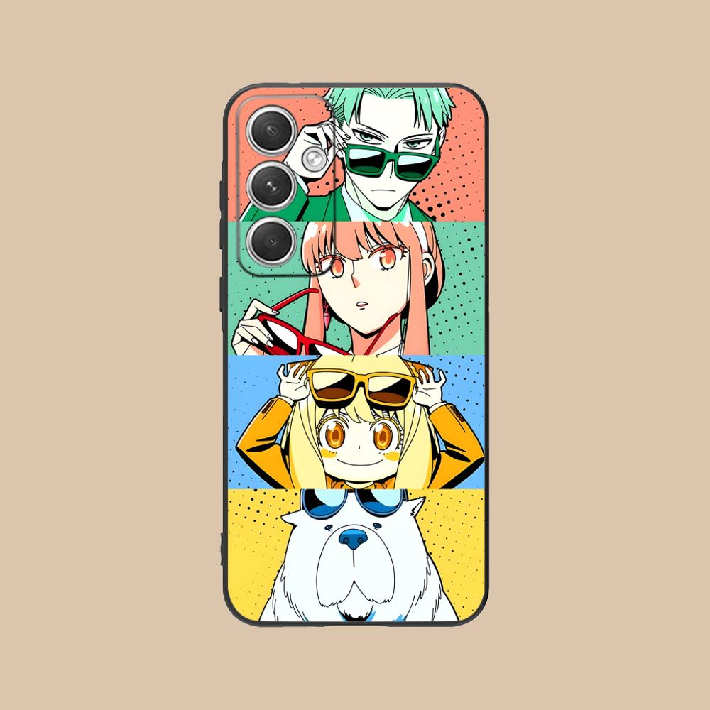 Anime Spy Family Mobile Phone Case for Samsung Galaxy S26 S25 S24 S23 S22 S21 S20 Note20 Plus FE Ultra Colorful Cover Pretty