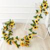 26 Heads Sunflower Artificial Flowers Vine Floral Art Sunflower Hanging Plants  New Year