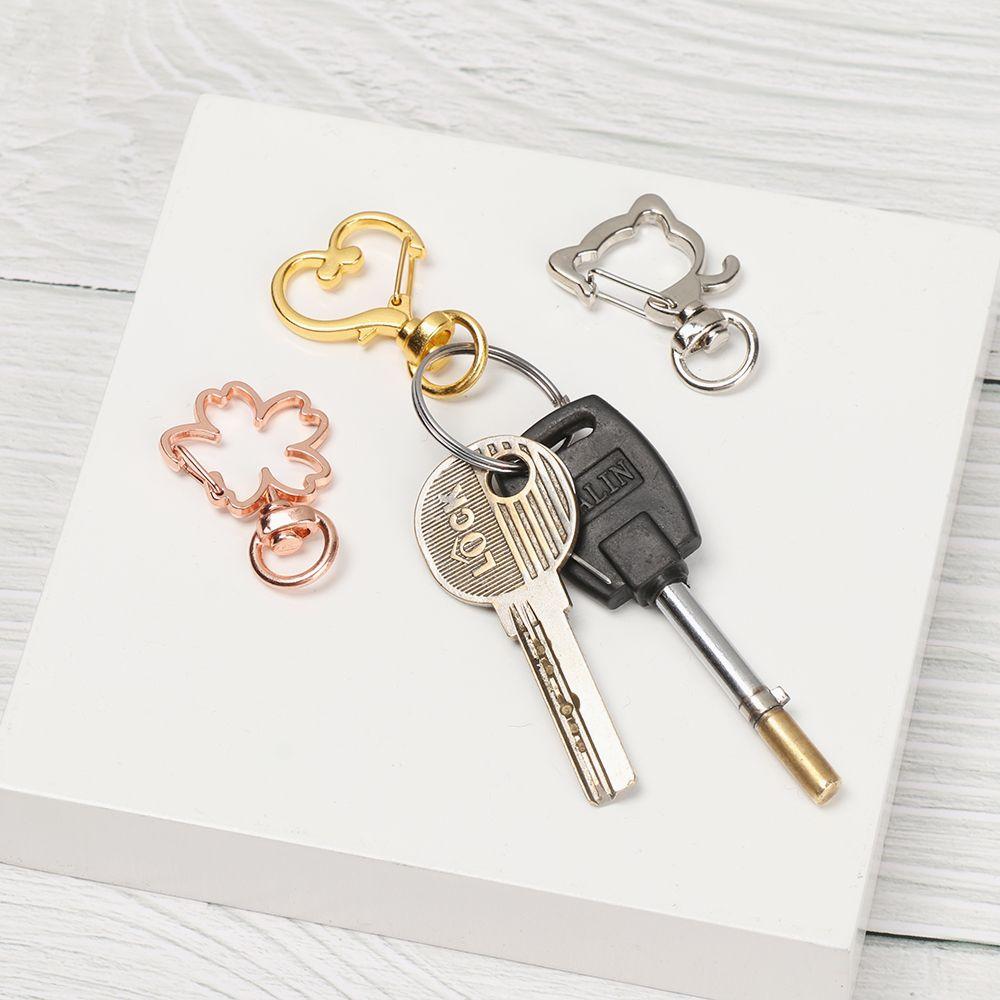 Металлический Брелок для Ключей DIY Подвеска для Ключей Брелок Застежки-Защелки Крючки-Карабины