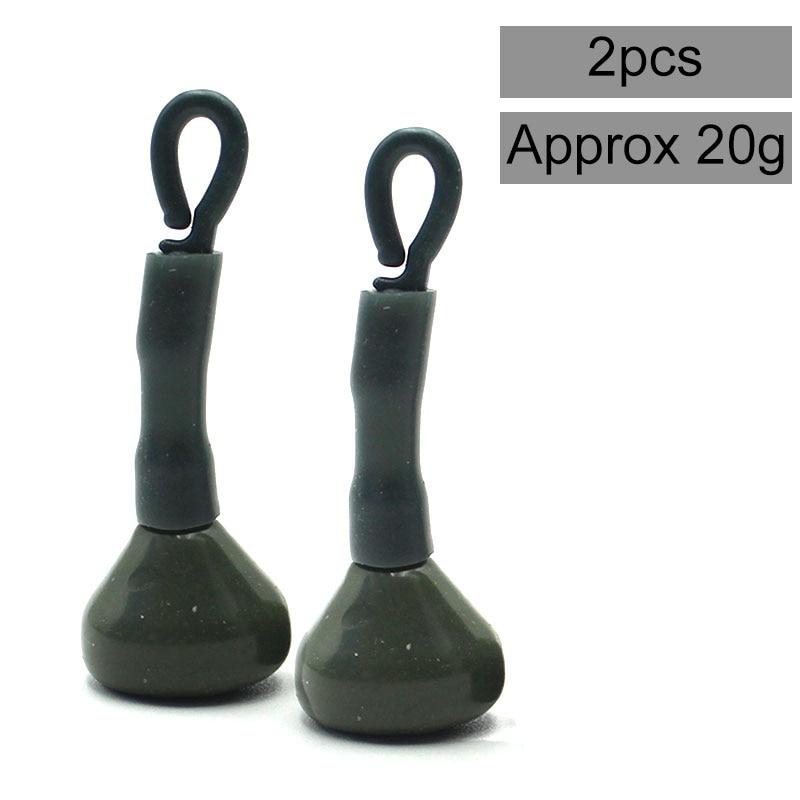 2 шт., инструменты для ловли карпа, задние зажимы для грузила, весовые аксессуары, экологическое покрытие, быстро тонущие снасти для ловли карпа