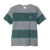 Champion Short Sleeve Crew Neck Cotton USA with Embroidered Logo and Paneled Short Moss Size L Men's C3-X360 T-Shirt Sleeves, Green,