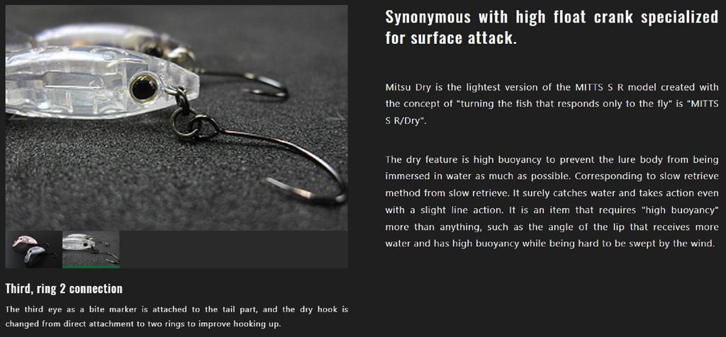 Jackall Deka Mitts SR Dry 28 мм 1,2 грамма Плавающая приманка Прозрачный (5900)