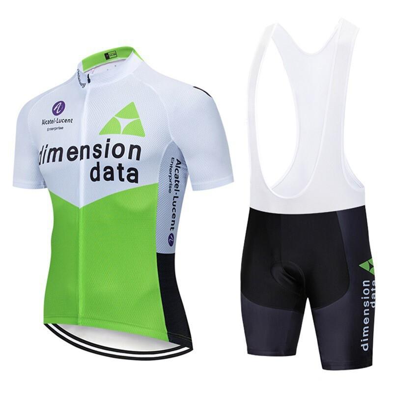 Mens Cycling Jersey Bib Shorts Set Quick-Dry Breathable Bike Apparel Road Mountain Outdoor Riding