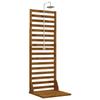 Garden Shower 205.5 cm Solid Acacia Wood and Stainless Steel Natural