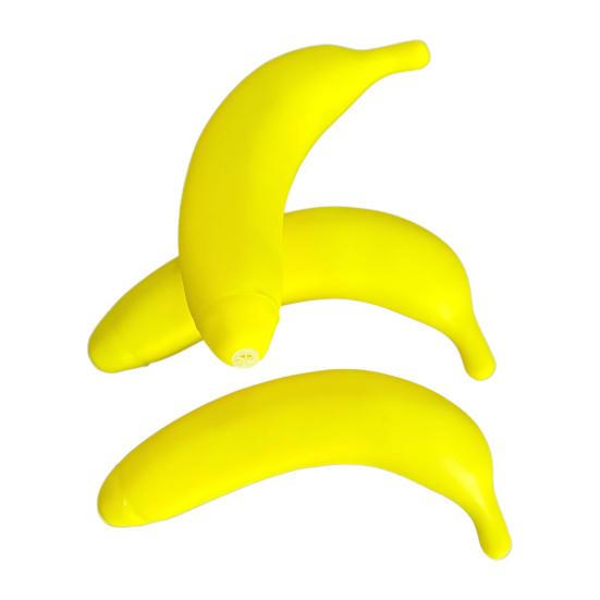 Fake Banana Dog Chew Toy Boredom Anxiety Relief Squeaky Fruit Interactive Toy Bite Resistant Puppies Teething Cleaning Toy Pet Supplies
