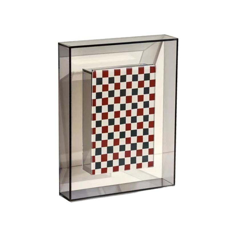 Photo Frame Acrylic Photo Holder for Desktop Display Support Horizontaled Vertical Clear