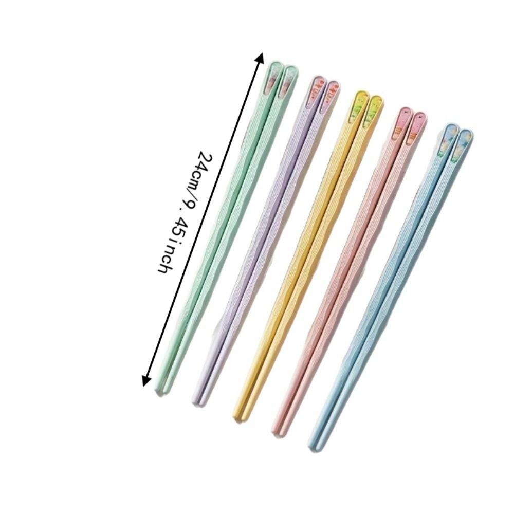 5Pairs Durable Sushi Chopsticks Lightweight Traditional National Tide Chopsticks Family Meal