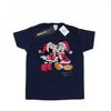 Womens/Ladies Mickey And Minnie Christmas Kiss Cotton Boyfriend T-Shirt