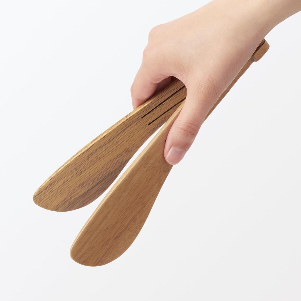 MUJI Складные щипцы из акации 22 см 83913205, прибл.. Длинный,