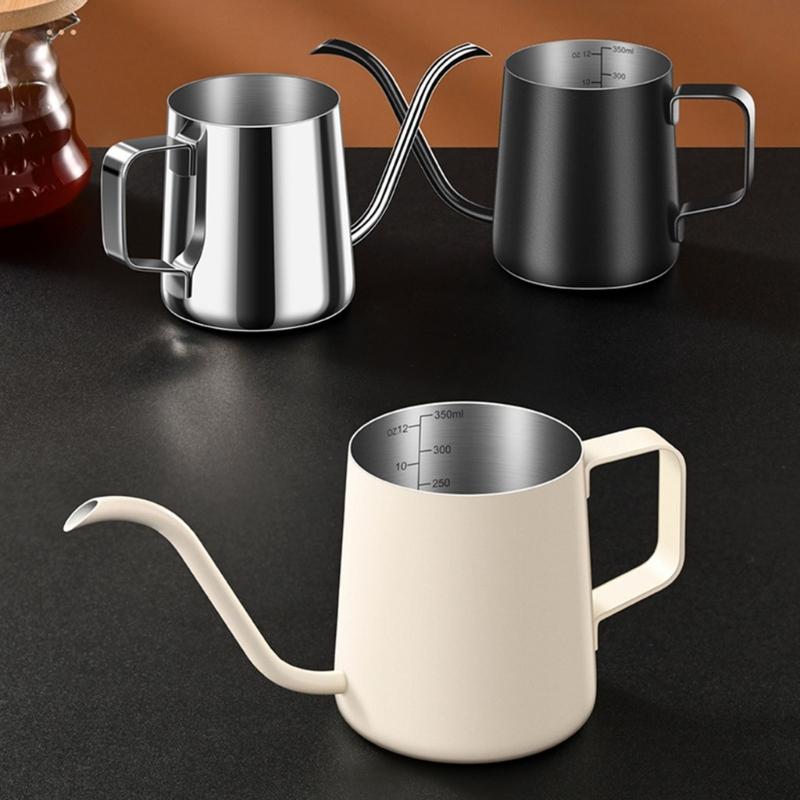 Нержавеющая сталь Ручная заварка кофе Горшки для кофе Пуроверы Чайники Длинные узкие носики Капающие чайники Чайники с гусиным горлышком