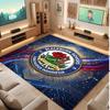 Blackburn Rovers Football Print Crystal Velvet Rug, Comfortable Water Absorbent Non Slip Indoor Floor Carpet