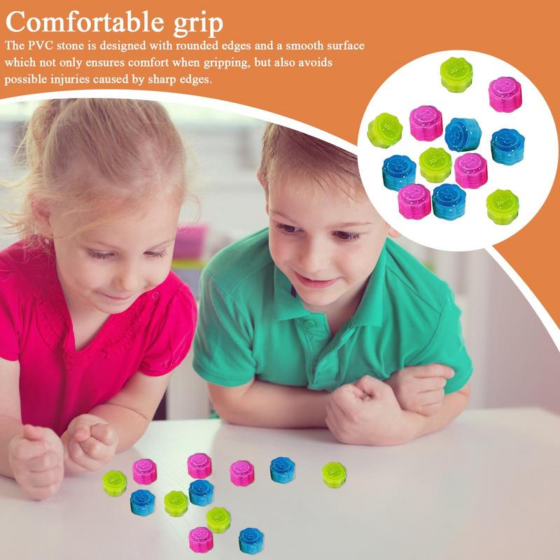 12 шт. Красочная игра с ловлей камней, игра, традиционная тренировка координации рук и глаз, семейные дорожные игры, тренировочная игрушка