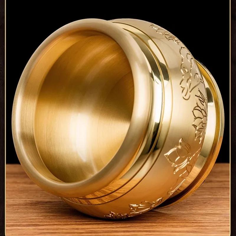 Household Lotus Metal Incense Burner Offering Items In Front of the God of Wealth Guanyin Buddha Home Furnishings