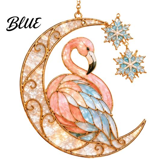 Безопасное для животных Подвесное украшение Фламинго Рождественский ornament Акриловое Прибрежное украшение для елки Украшения Тропический пляжный подвес для Рождественской елки Дома