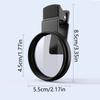 52mm Mobile Phone Polarizing Filter Remove Reflections High-definition Cpl Polarizing Lens Circular Clip-On CPL Filter with Clip