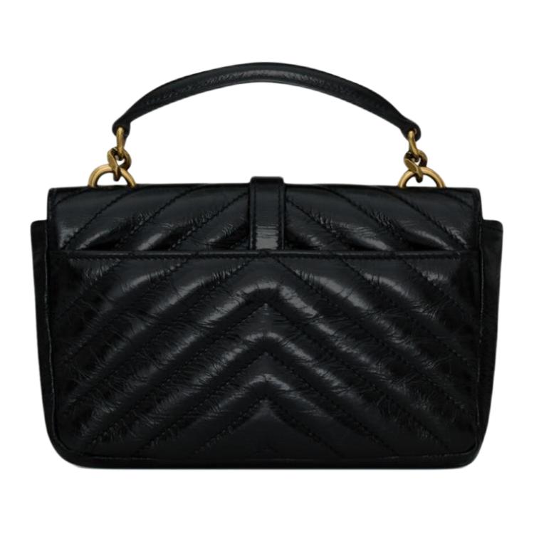 Saint Laurent Мини Сумка на Цепочке Колледж Noir Женские Сумки Черный 779430-DZH07-1000