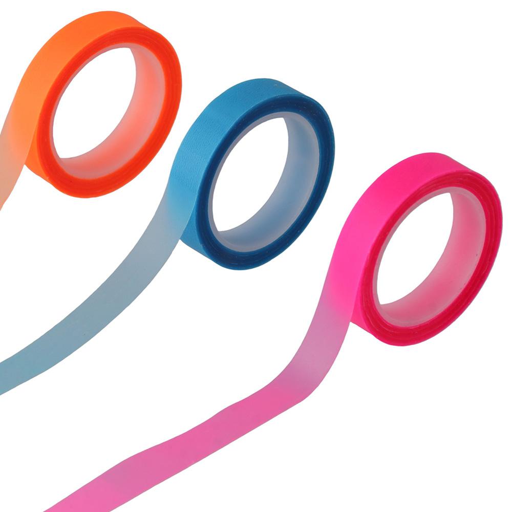 5 Rolls Fluorescent Highlighter Sticker 5 Rolls Marking Sticker Label Stickers Office Supplies