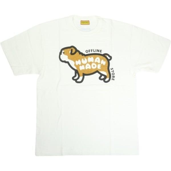 HUMAN MADE Stores Exclusive Animal Graphic T-Shirt Offline Store Bulldog White