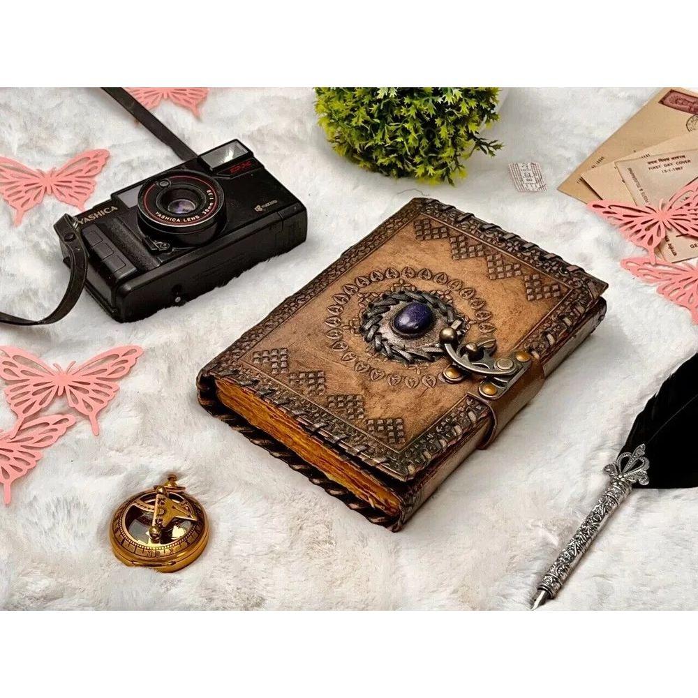 Celtic Stone Vintage Leather Journal Gifts for Men and Women