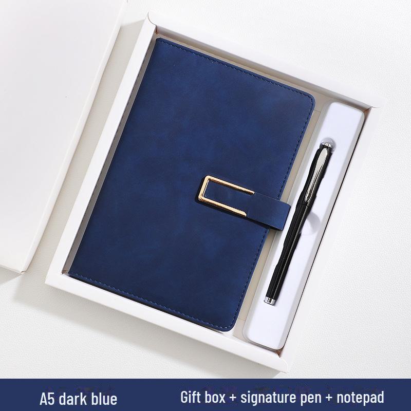 Индивидуальный набор блокнотов B5 Luxury из овчины с магнитной застежкой — идеально подходит для деловых встреч и использования в офисе