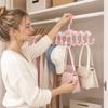 Foldable Hanger Rack Double-Row Hooks Multifunctional Storage Rack  Lingerie