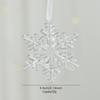 Transparent Christmas Tree Ornaments: Icicles, Snowflakes, and Deer Pendants