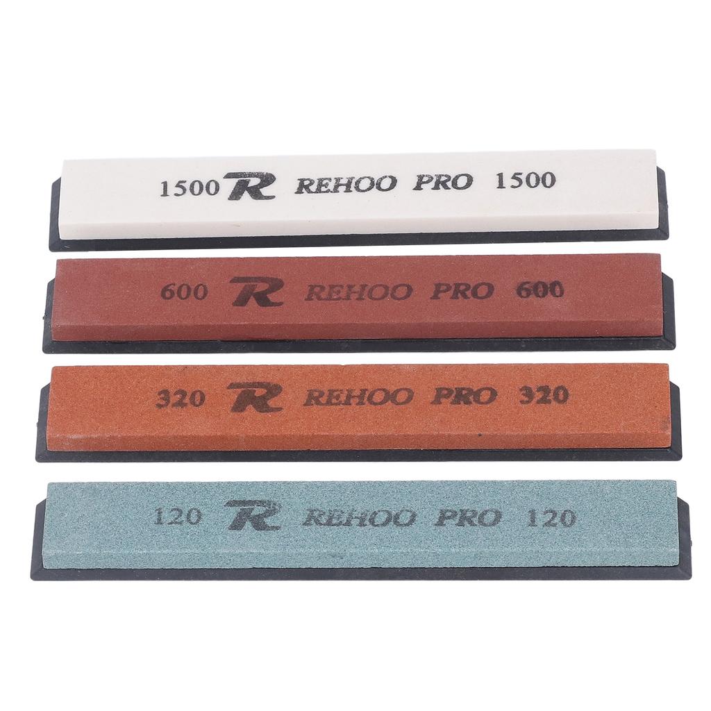 4 ШТ. Точильный камень с фиксированным углом, набор точилок для ножей зернистостью 120 320 600 1500, водный камень