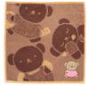 Miffy Boris Towel Handkerchief (Brown), Women's, Approx. 25cm, 000195-0022-03