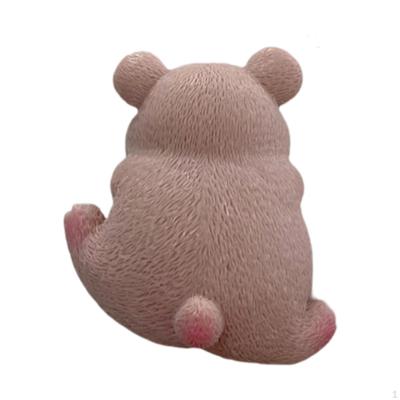 Мини-фигурка животного, компьютерные мониторы, декор, простая установка, украшения, милый орнамент, креатив