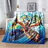 Monster Hunter Stories Soft Flannel Blanket Cartoon Blanket for All Seasons Warm Cozy Fluffy Blanket for Sofa Bed Living Room