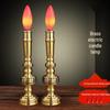 Светодиодная свеча из чистой меди для подношений: Благовонница-подсвечник Бога Вечного Богатства