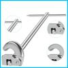 Multifunctional Basin Wrench, Adjustable Sink Faucet Wrench for Plumbing, Water Pipe, Under Sink Repair Tool