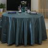 Solid Color Satin Round Table Cloth Tablecloth Table Cover Overlay For Birthday Wedding Banquet Restaurant Festival Party Supply