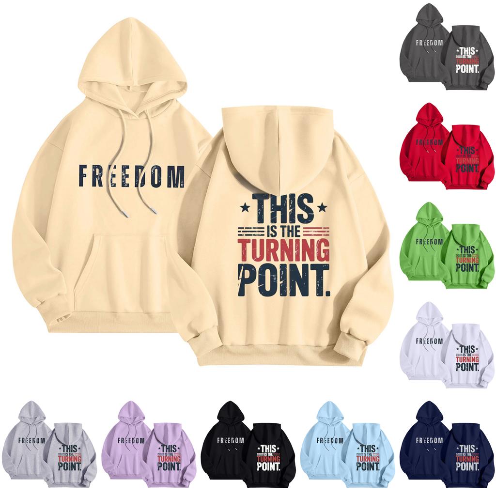 Womens Hoodies Fall Fashion Sweatshirts Printed Casual Long Sleeve Loose Sweatshirt Fall Hoodie Sweatshirt