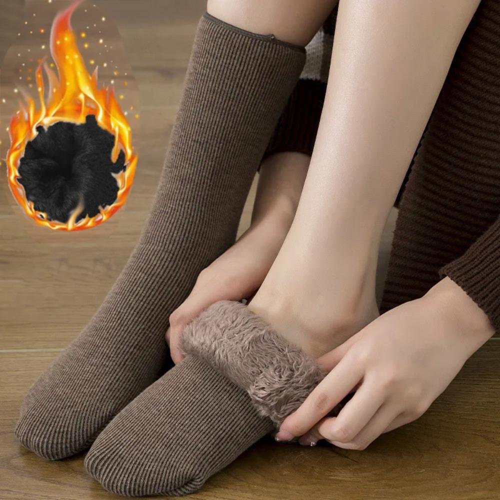 Long Plush Snow Socks Super Thick Winter Socks Soft Floor Socks Women