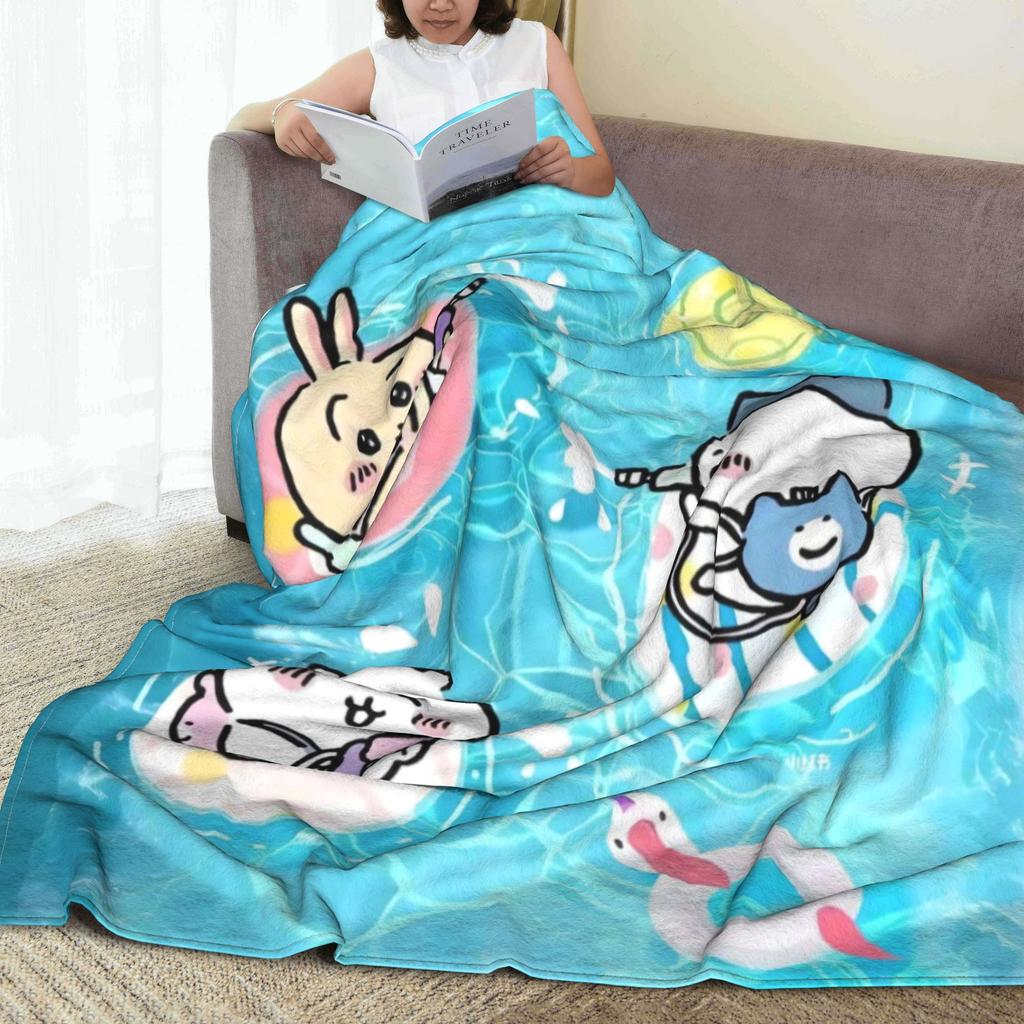 Чиикава Плед для плавания Качество Мягкий Теплый Плед Весна Дети Гостиная Новинка Покрывало