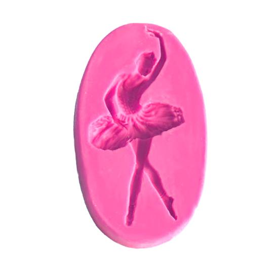 Ballet Girl Silicone Mold Fondant Cake Chocolate Cookie Decorating Mould Tool