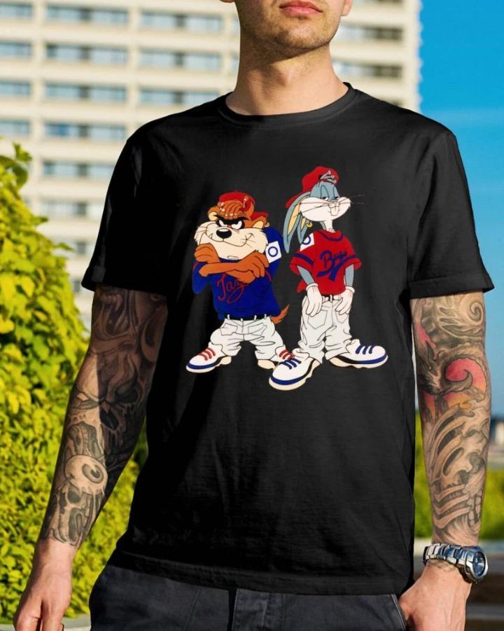 90s hip hop Bugs and Taz Kris Kross Shirt Black Unisex S-5XL