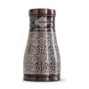 Pure Copper Bedroom Water Bottle with Inbuilt Glass, Dark Embossed Design, Bedside Carafe, Ayurvedic Health Benefits, 950 ML (Pack of 1)
