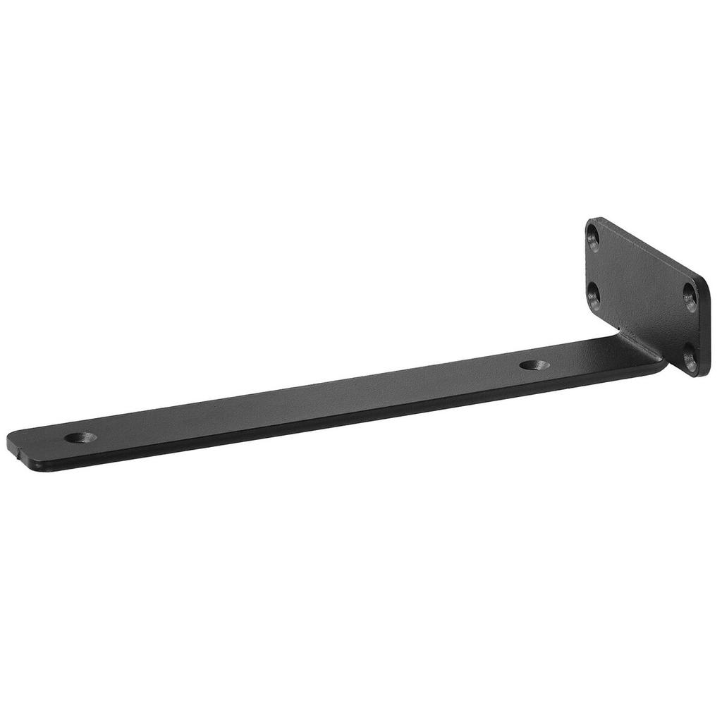 Shelf Bracket, 8”L x 4”W x 1.6”H 6 Pcs, Heavy Duty Floating Shelf Brackets, Brackets for Shelves, 5mm Thick Matte Black L Shelf Bracket,Steel Shelving