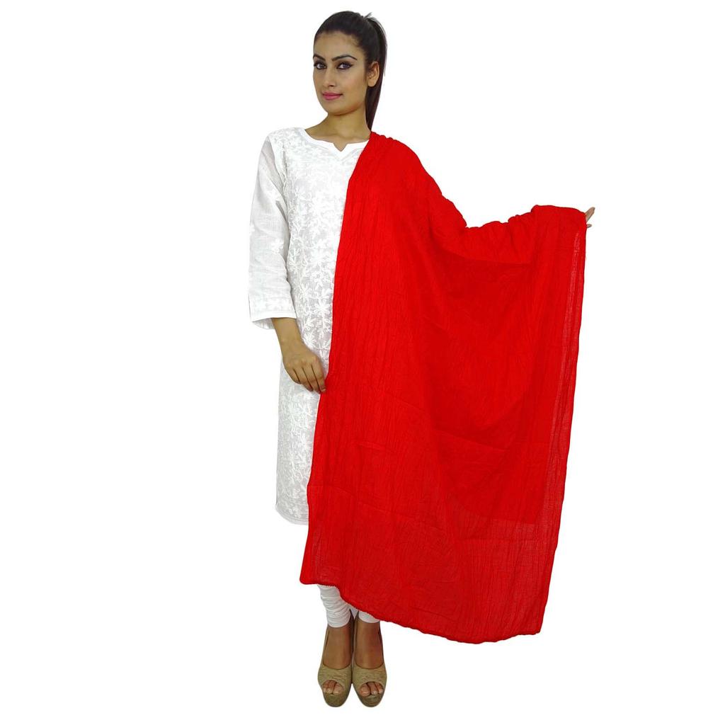 Индийский длинный палантин Dupatta Chunni из смеси хлопка, шарф с запахом на шею, бросок Wih