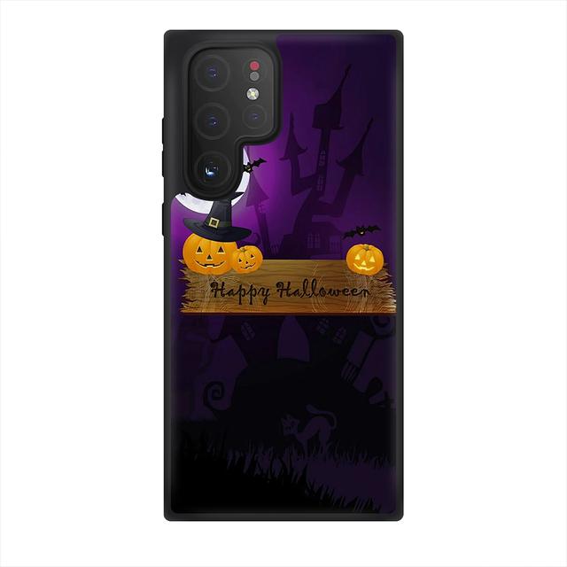 Halloween Phone Case For Samsung Galaxy S10 S20 S21 S22 Fe Plus Ultra Note10 Lite A10 A20 A30 A52 A71 A72 Moonlit Night Fundas