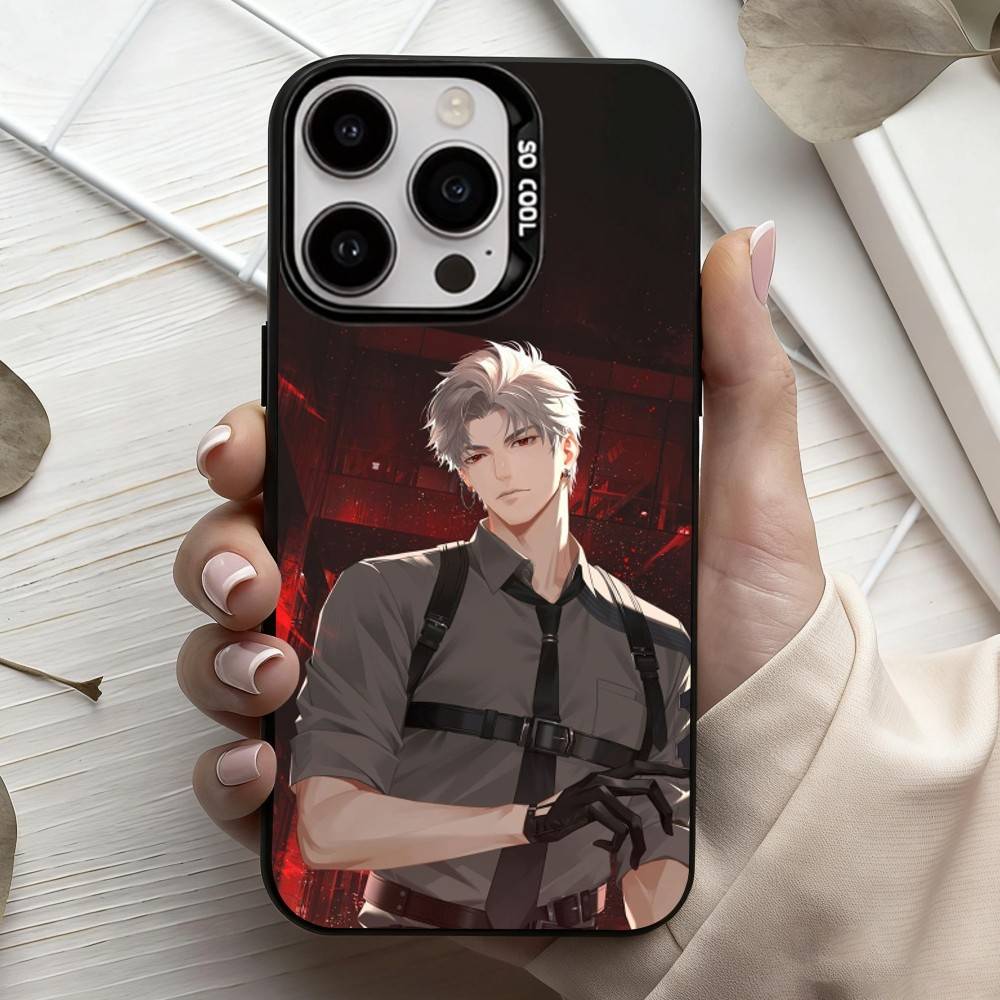 Чехол для телефона S-Sylus Love and D-Deep Space для iPhone17,16,15,14,13,12,11 Plus,Pro Max Черный Конфетный Посеребренный Чехол