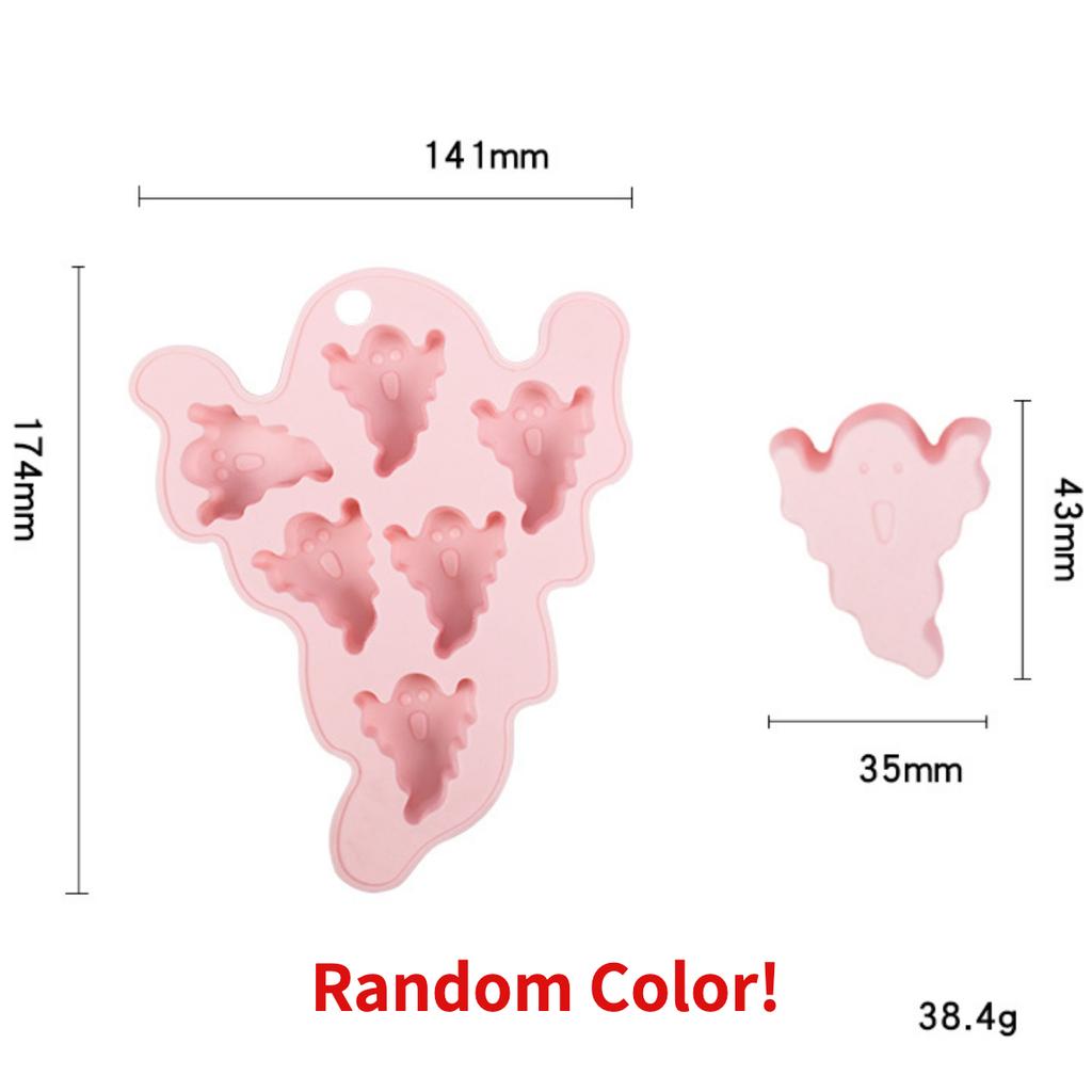 Творческий Летучая мышь Паук Шоколад Силиконовая форма Привидение Конфеты Печенье Ледяной декор для вечеринки на Хэллоуин Фестиваль Мыло Свечи Подарки