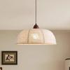 Wabi-sabi Style Solid Wood Pendant Light - Eye-Friendly Retro Light for Dining Rooms and Bars
