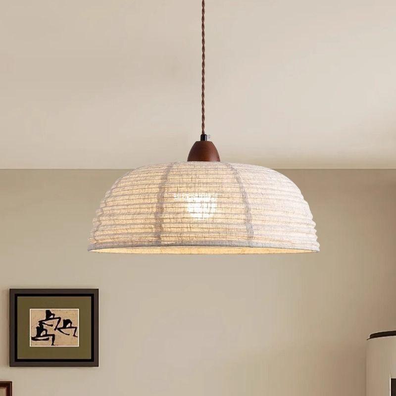Wabi-sabi Style Solid Wood Pendant Light - Eye-Friendly Retro Light for Dining Rooms and Bars