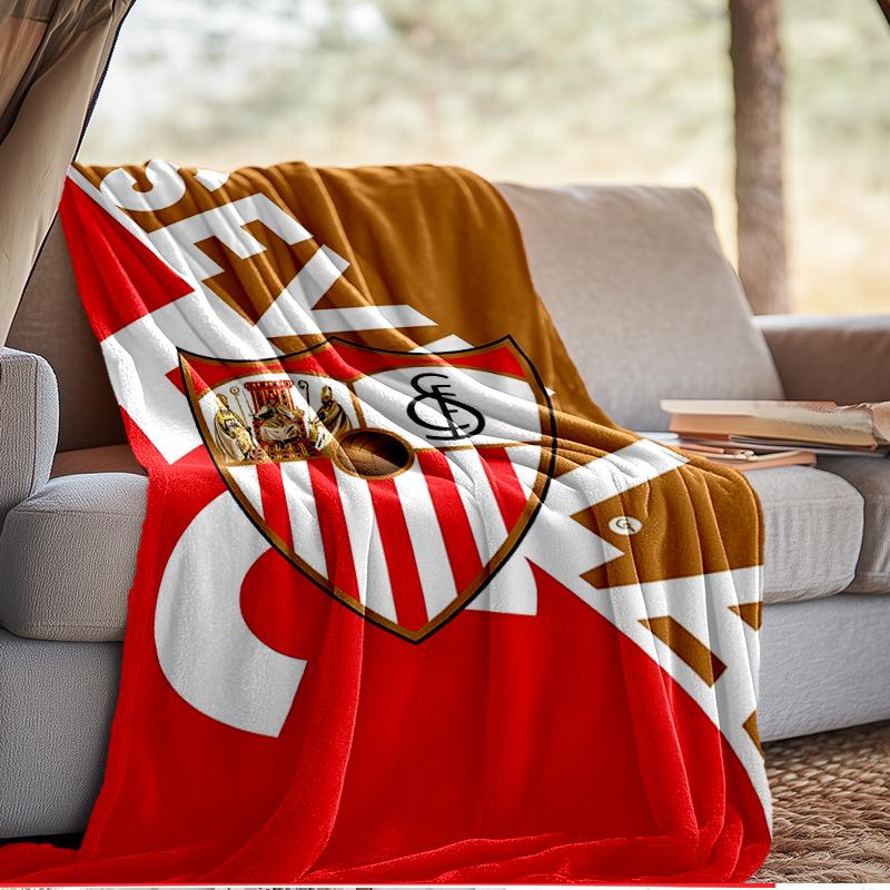 Sevi-lla Europa League Blanket Lightweight Ideal Bedding Blanket Perfect for Travel, Camping, Living Rooms, Offices, Sofas, Fan Christmas gift